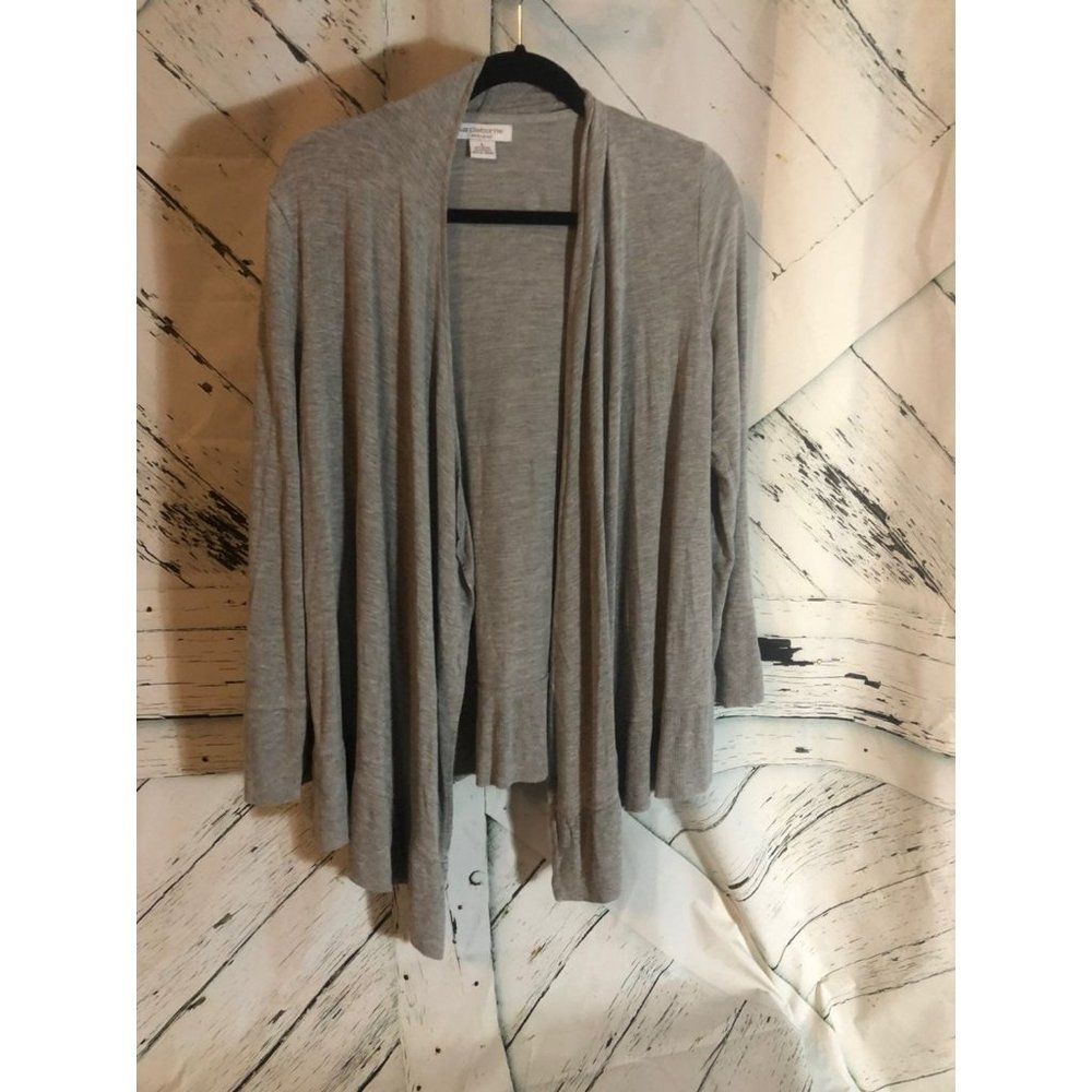 Liz claibourne gray large L Cardigan